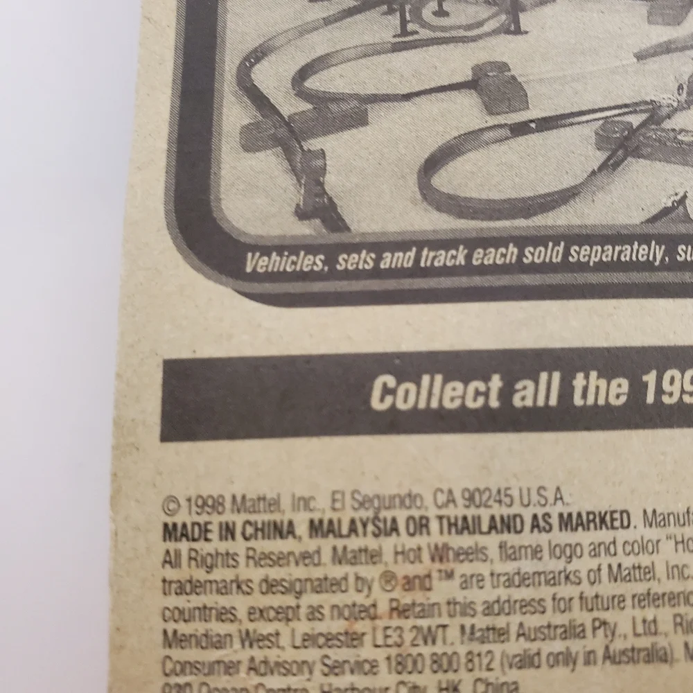 NEW Hot‎ Wheels Rescue Ranger Die-cast  Vehicle #1061 Mattel 1998